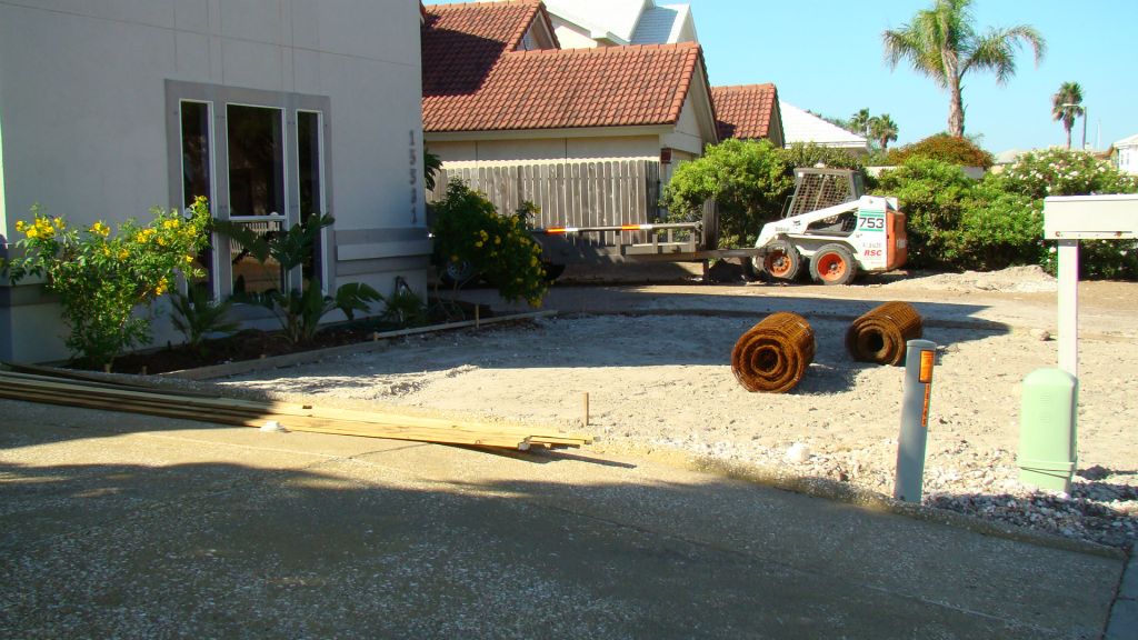 COMPLETED CONCRETE DRIVE